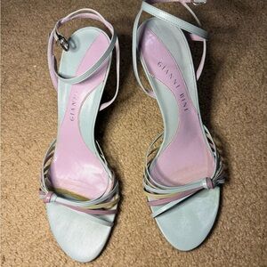 SOLD Gianni Bini Pink and Blue Strappy Heels